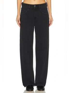 ICON Denim LA bea low rise wide leg baggy jeans color: graphite